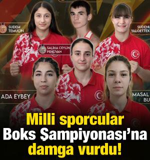 Milli sporcular Boks Şampiyonası'na damga vurdu! 2'si altın 6 madalya