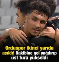 Orduspor ikinci yarıda a&ccedil;ıldı! Gol yağdırıp &uuml;st tura y&uuml;kseldi