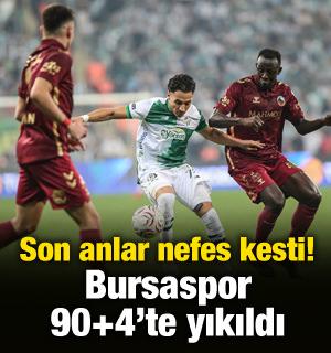 Son anlar nefes kesti! Bursaspor 90+4'te yıkıldı