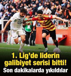 1. Lig'de liderin galibiyet serisi bitti! Son dakikalarda yıkıldılar