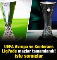 Avrupa Ligi ve Konferans Ligi ma&ccedil;ları tamamlandı! İşte sonu&ccedil;lar
