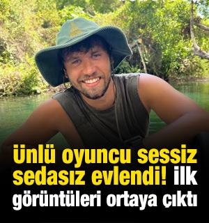 &Uuml;nl&uuml; oyuncu sessiz sedasız evlendi