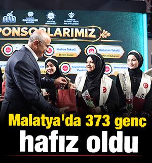  Malatya'da 373 gen&ccedil; hafız oldu 