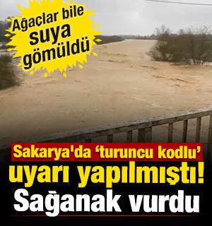 Sakarya'da "turuncu kodlu" uyarı yapılmıştı! Sağanak vurdu