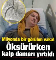 Doktoru şoke eden vaka! &Ouml;ks&uuml;r&uuml;rken kalp damarı yırtıldı 