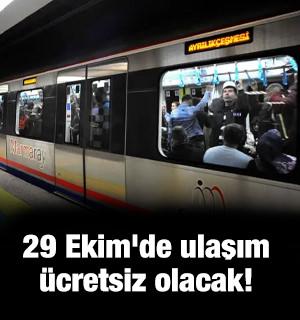 29 Ekim'de ulaşım &uuml;cretsiz olacak! Bakan Uraloğlu duyurdu