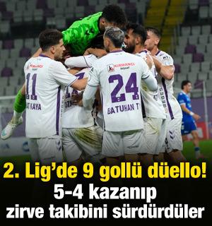 2. Lig'de 9 goll&uuml; nefes kesen d&uuml;ello! 5-4 kazanıp zirve takibini s&uuml;rd&uuml;rd&uuml;ler