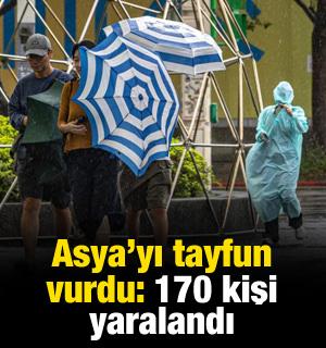 Asya'yı Champi Tayfunu vurdu: 1 &ouml;l&uuml;, 171 yaralı!
