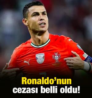 Cristiano Ronaldo'nun cezası belli oldu!