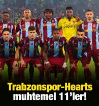 Trabzonspor-Hearts muhtemel 11'ler!