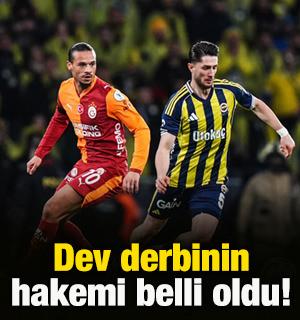 Galatasaray-Fenerbah&ccedil;e derbisinin hakemi belli oldu!