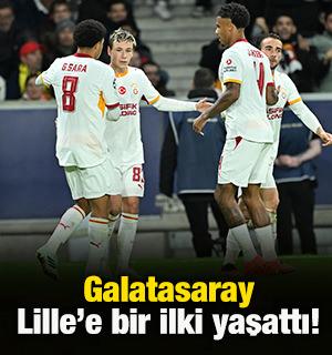 Galatasaray Lille'e tarihinde bir ilki yaşattı!