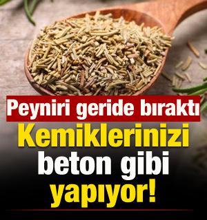 Kemiklerinizi beton gibi yapıyor! Kalsiyumda peyniri bile geride bıraktı
