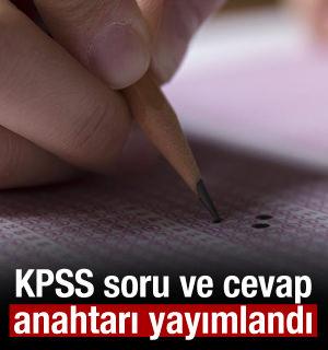KPSS Orta&ouml;ğretim soru ve cevap anahtarı yayımlandı