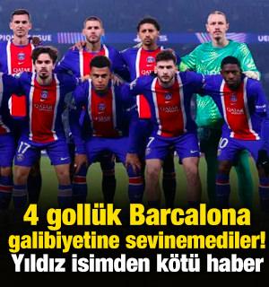 4 goll&uuml;k Barca galibiyetine sevinemediler! Yıldız isimden k&ouml;t&uuml; haber
