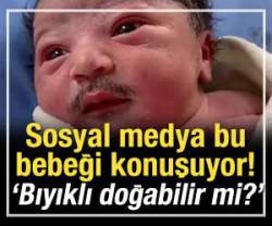 Sosyal medya bıyıklı bebeği konuşuyor!