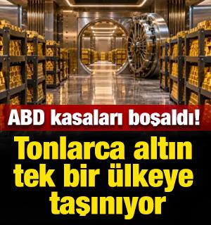Tonlarca altın tek bir &uuml;lkeye taşınıyor: ABD kasaları boşaldı!