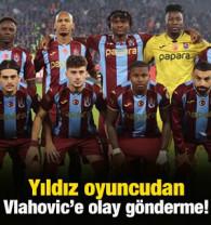 Trabzonspor'un yıldızından Beşiktaş ma&ccedil;ı sonrası olay paylaşım! Dusan Vlahovic...