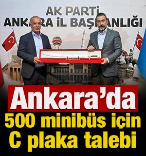 Ankara&rsquo;da 500 minib&uuml;s i&ccedil;in C plaka talebi