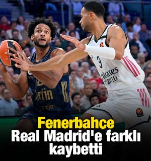 Fenerbah&ccedil;e, Real Madrid'e farklı kaybetti