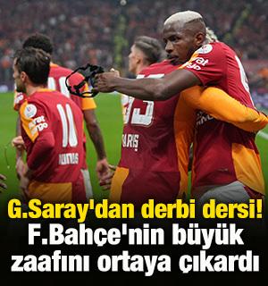 Galatasaray'dan derbi dersi! Fenerbah&ccedil;e'nin b&uuml;y&uuml;k zaafını ortaya &ccedil;ıkardı