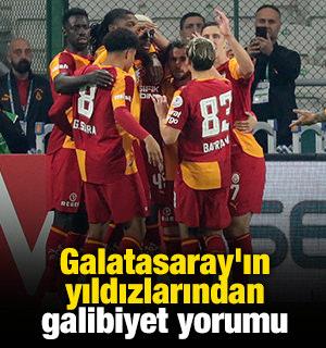 Galatasaray'ın yıldızlarından galibiyet yorumu