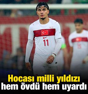 Hocası milli yıldızı hem &ouml;vd&uuml; hem uyardı