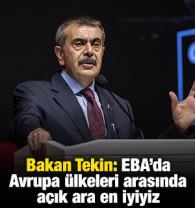 Milli Eğitim Bakanı Tekin: EBA'da Avrupa &uuml;lkeleri arasında a&ccedil;ık ara en iyiyiz