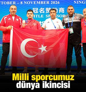 Milli sporcumuz d&uuml;nya ikincisi