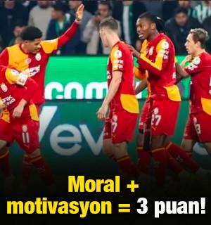 Moral + motivasyon = 3 puan