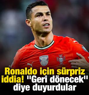 Ronaldo i&ccedil;in s&uuml;rpriz iddia! "Geri d&ouml;necek" diye duyurdular