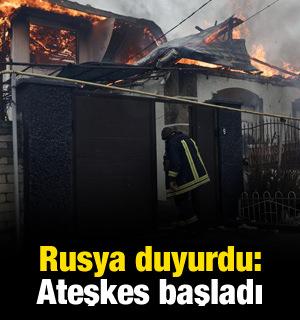 Rusya, Ukrayna'da Herson y&ouml;n&uuml;nde ge&ccedil;ici ateşkesi başlattı