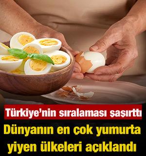 D&uuml;nyanın en &ccedil;ok yumurta yiyen &uuml;lkeleri a&ccedil;ıklandı